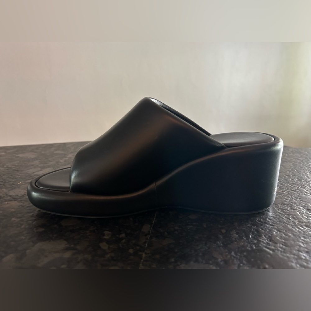 Balenciaga Black Wedge Mules